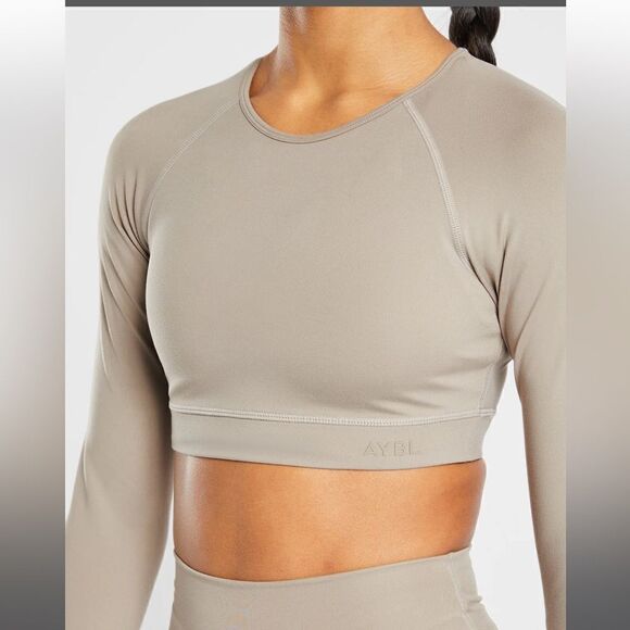 NEW AYBL Bundle Staple Long Sleeve Crop Tops small/xs - Picture 10 of 12